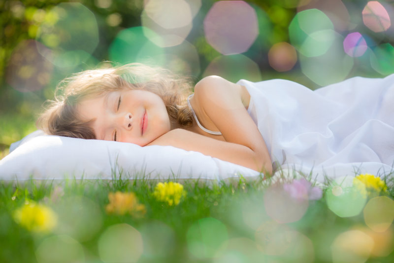 Kindermatras van natuurlijke materialen 