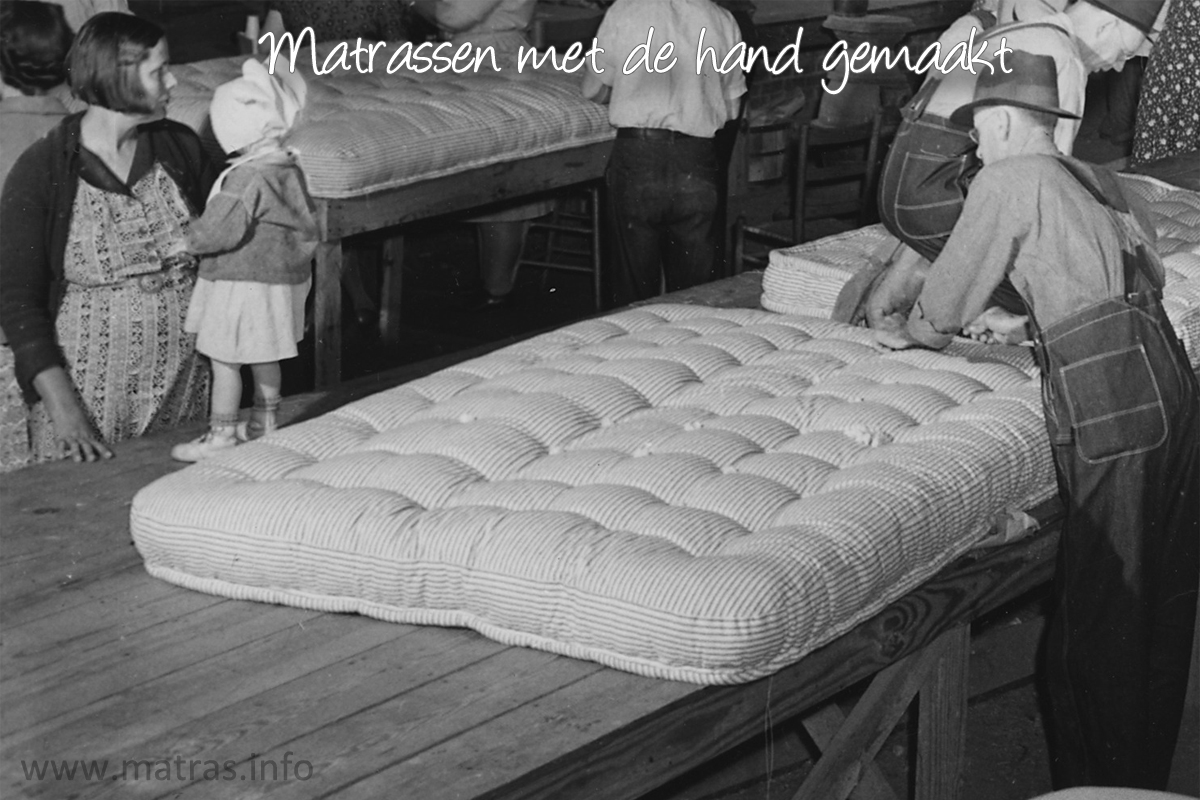 Matrassen met de hand gemaakt