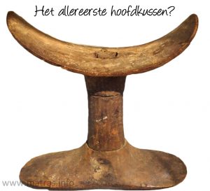 De geschiedenis van het hoofdkussen