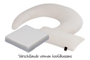 Verschillende vormen van hoofdkussens