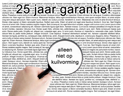 25 jaar garantie maar niet op kuilvorming matras garantie