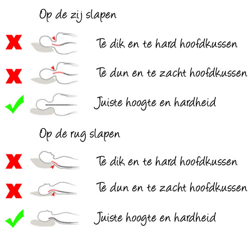 Wat is de juiste kussenhoogte