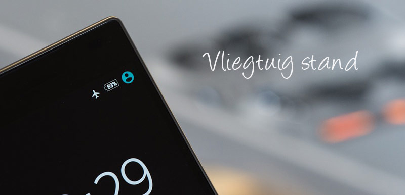 Zet je mobiel of tablet op vliegtuig stand