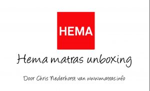 hema matras unboxing