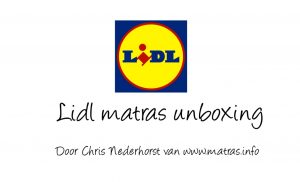 lidl matras unboxing