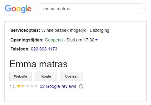 Ronde Iedereen Scorch Emma matras en fake reviews - Matras.info